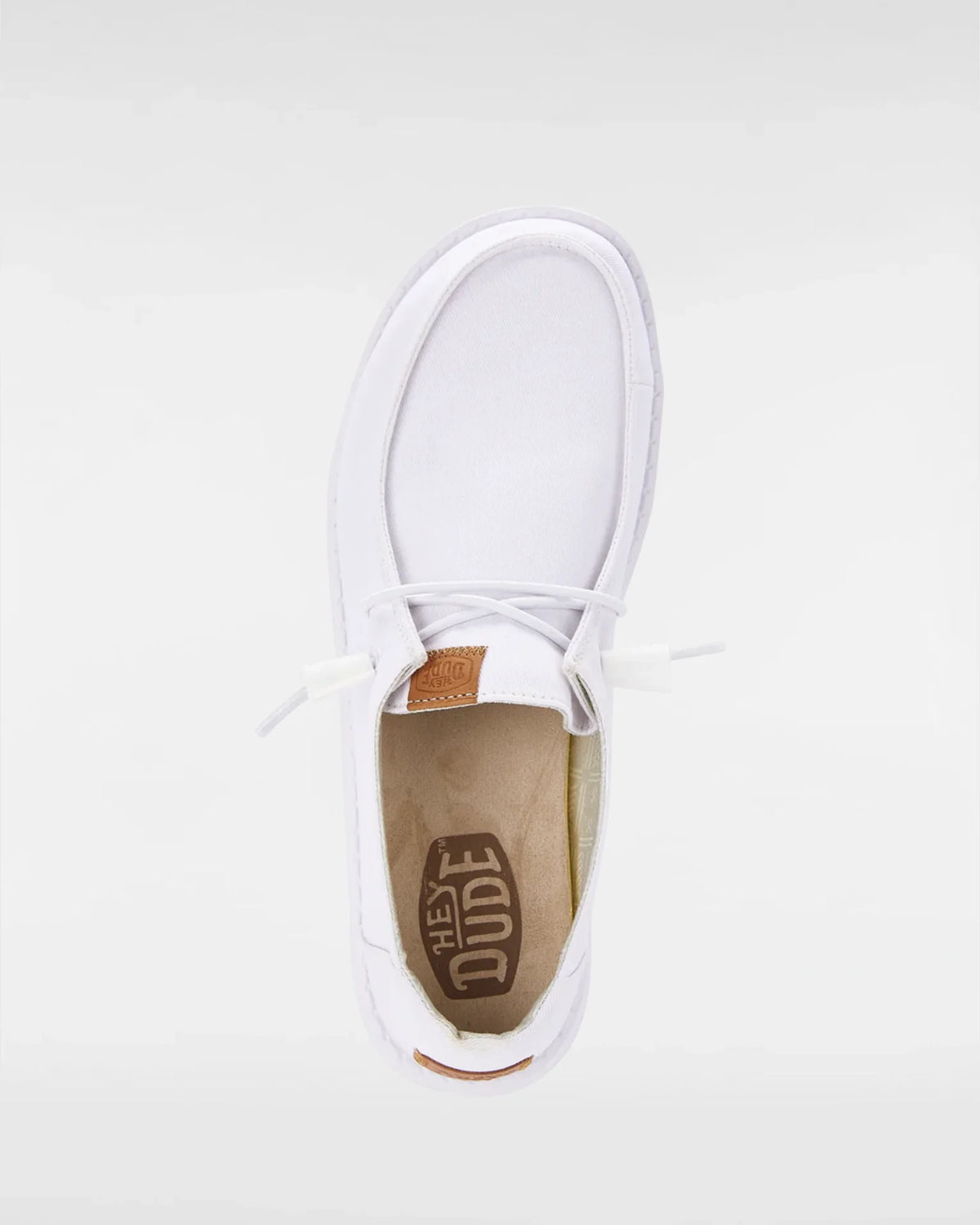 HEYDUDE Wendy Stretch Canvas White Cipő kép 3
