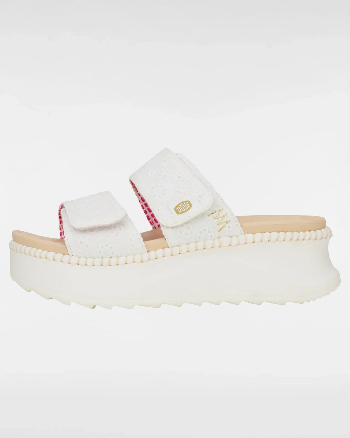HEYDUDE Delray Slide Eyelet White kép 1