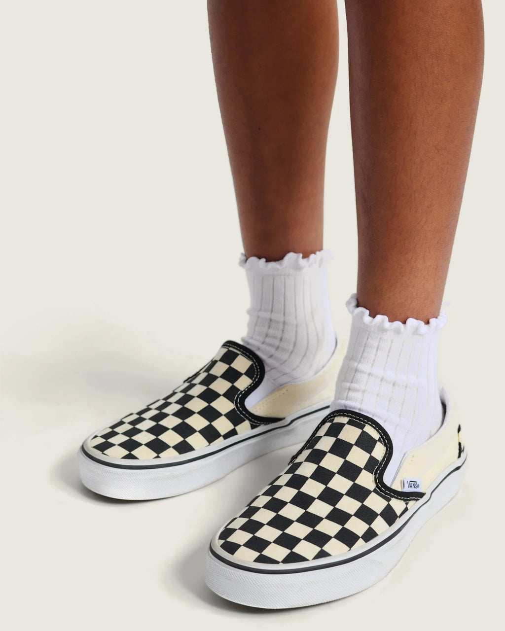 Vans Classic Slip-On Black & White Checkerboard Cipő VN000D35BWW1 - 5