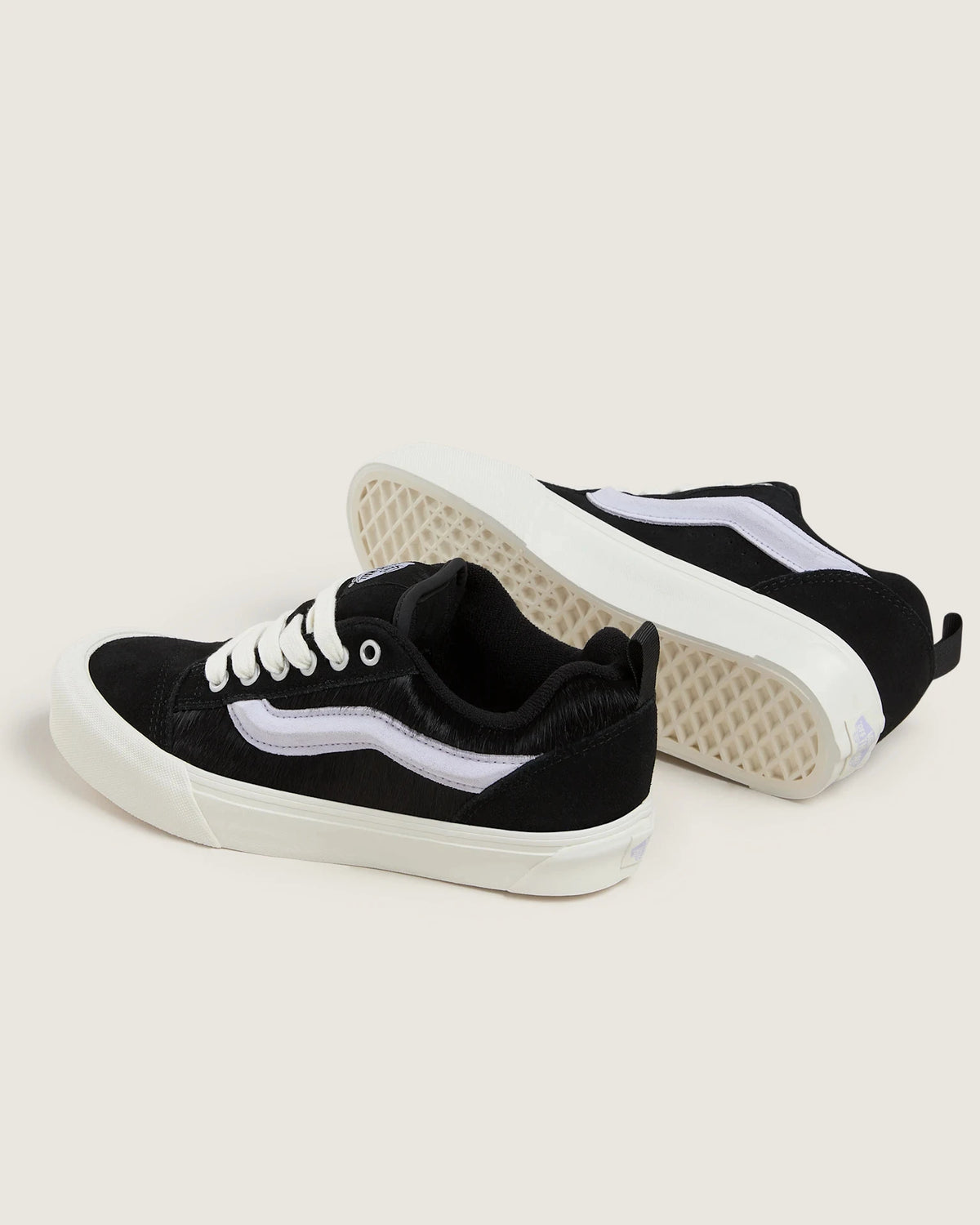VANS Knu Skool PONY HAIR BLACK/LILAC ROSE Cipő VN000DAJKL41 - 3