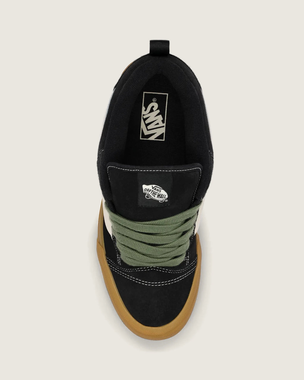 VANS Knu Skool POP BLACK/GREEN Cipő kép 2