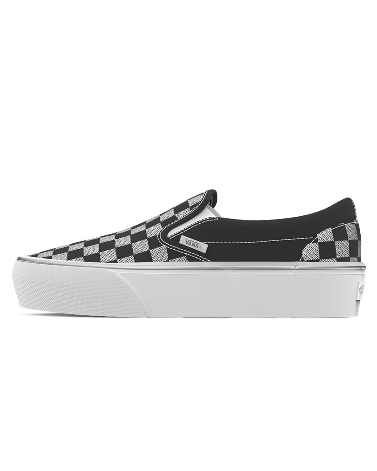 VANS Classic Slip-On Platform METALLIC CHECKRBRD Black Cipő VN000EA9CJK1 - 1