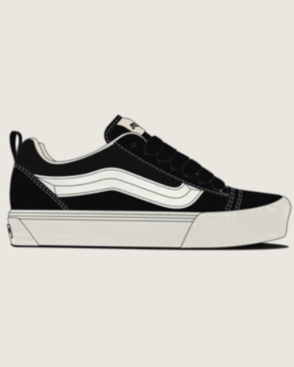 Vans LX Knu Skool LEATHER Black Cipő VN000EB5BLA1 - 1