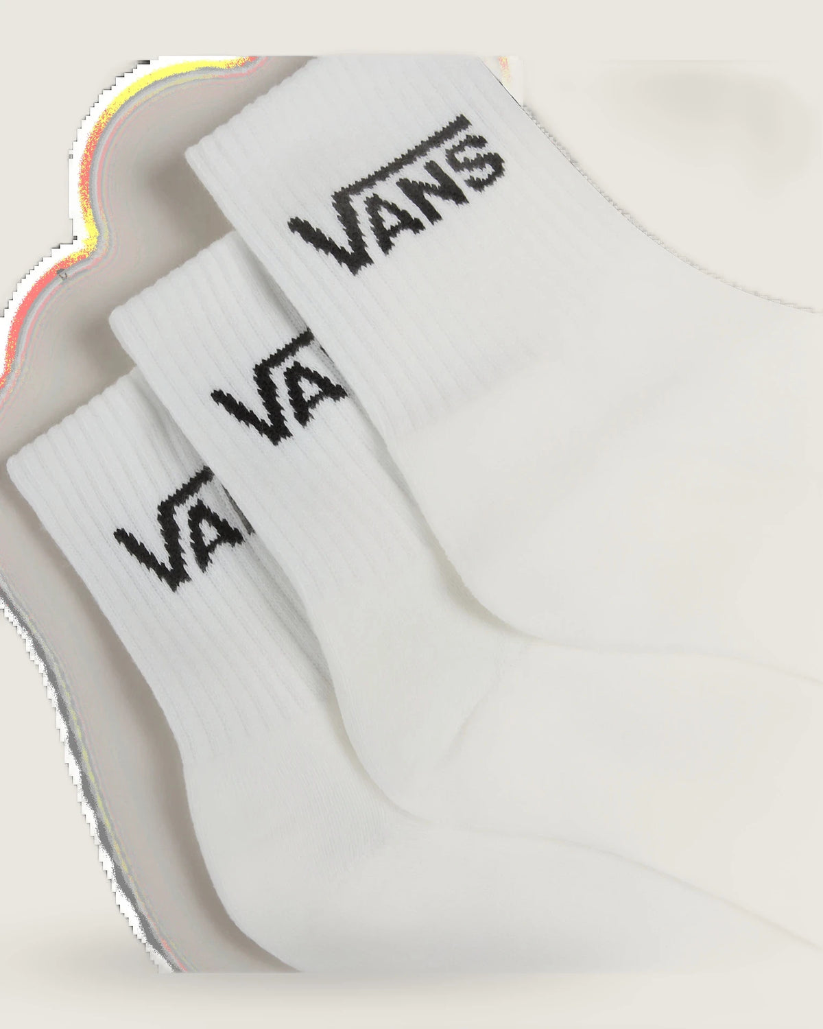 VANS Classic Half Crew ROX White Zokni VN000QCCWHT1 - 2