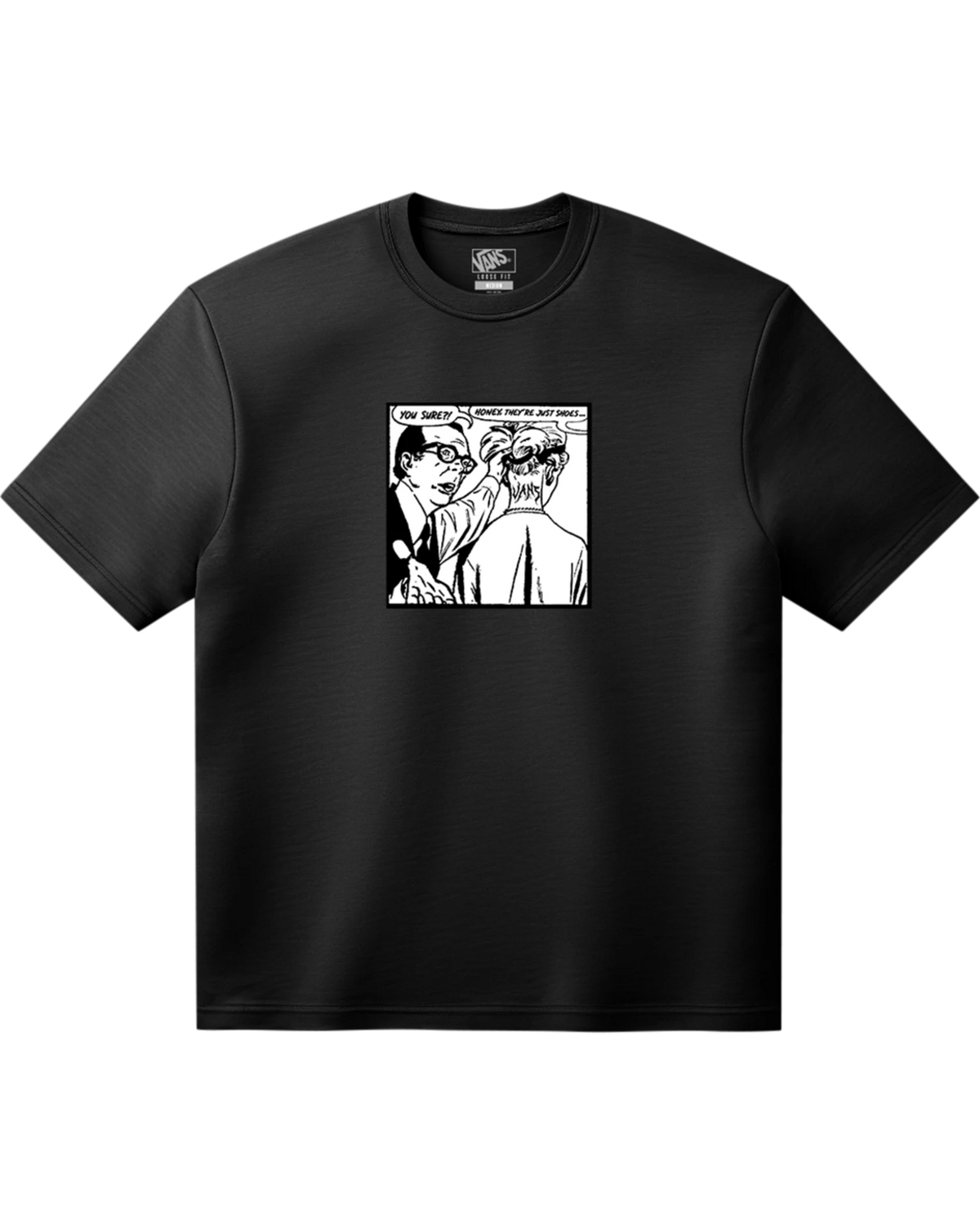 VANS THEY ARE JUST SHOES LOOSE SS TEE Black Póló VN000VY4BLK1 - 1