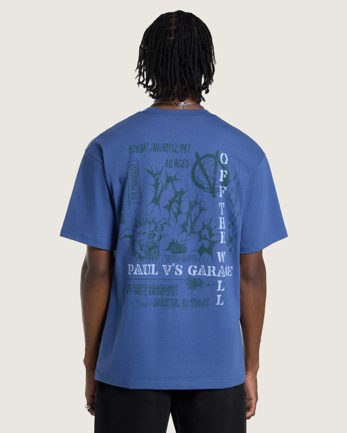 Vans Paul V's Garage SS Tee True Navy Textil VN000X0S5TU1 - 4