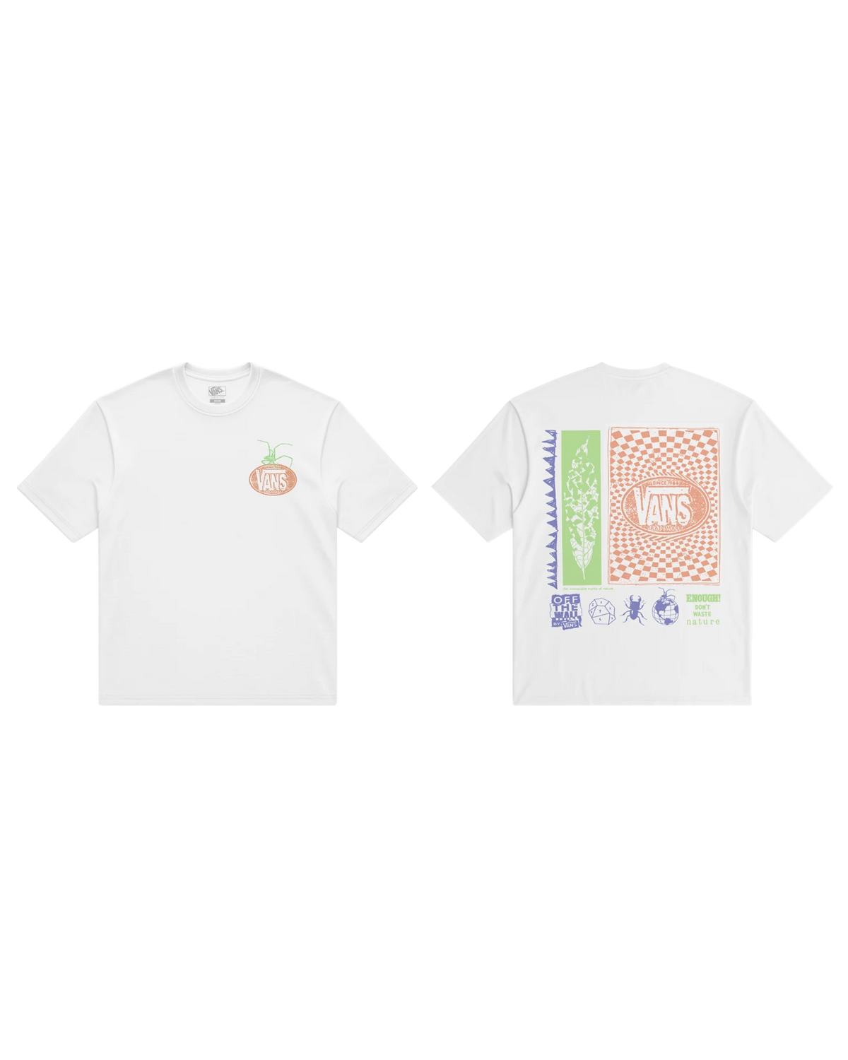 VANS Vans Artifacts SS Tee White Póló VN000X1MWHT1 - 1
