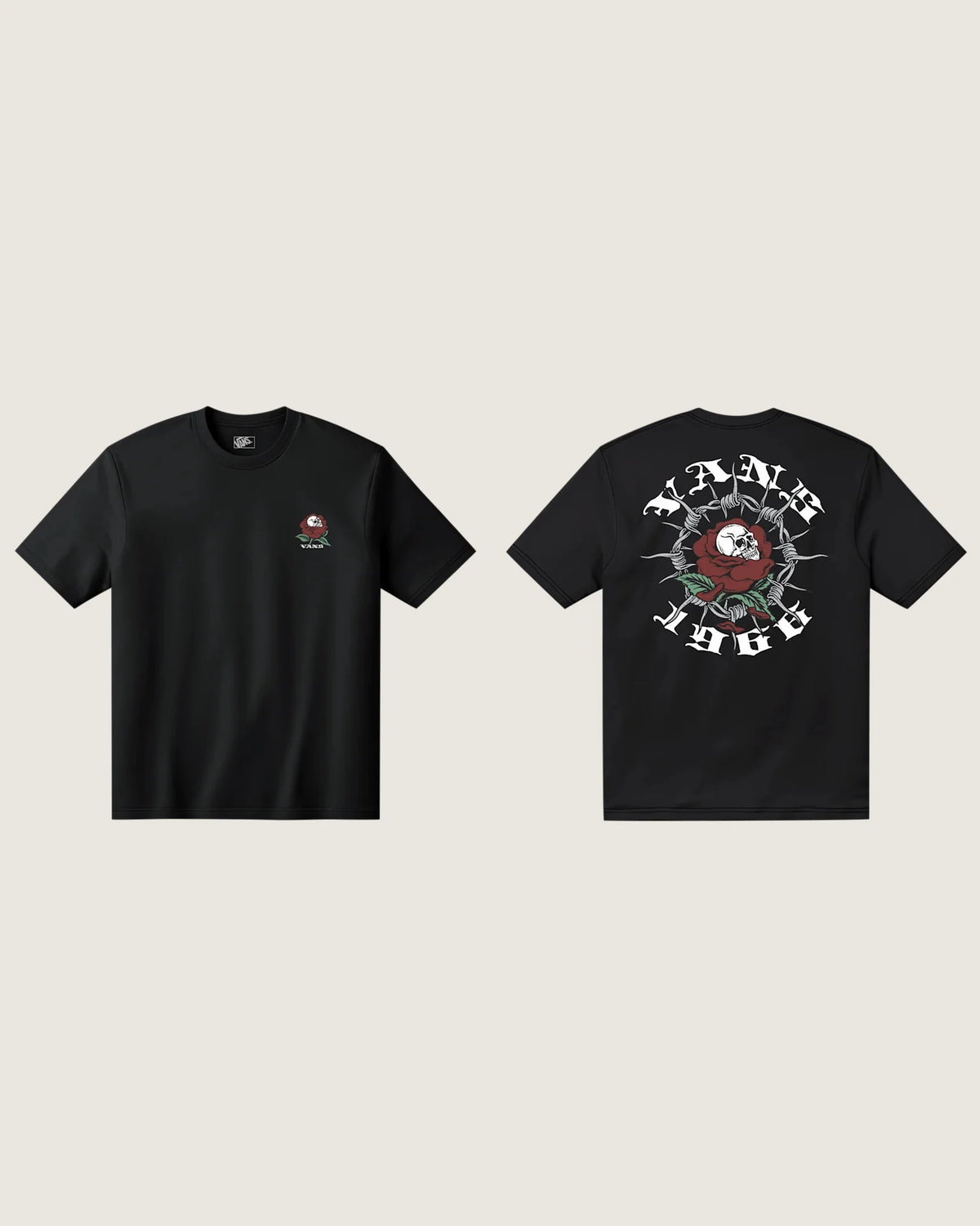 Vans Watch Your Steps SS Tee Black Textil VN000XT3BLK1 - 1