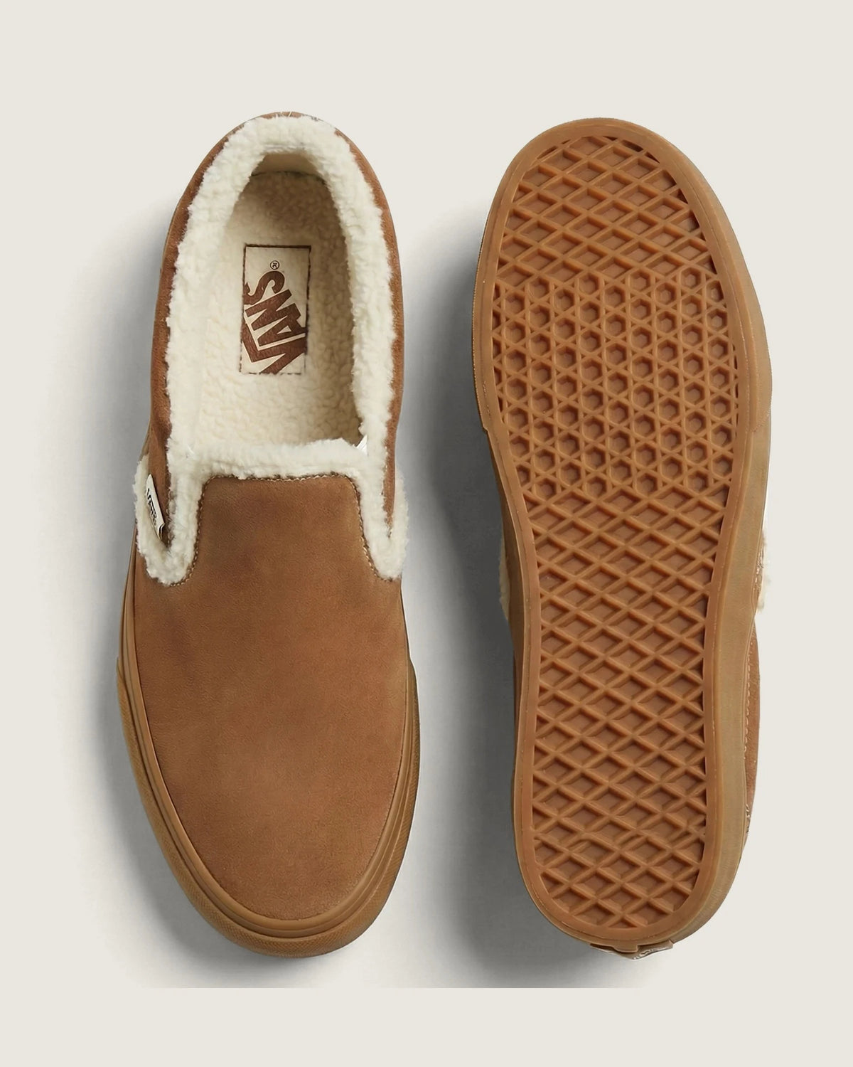 Vans Classic Slip-on Platform SHERPA CHIPMUNK Cipő VN000YS3GWT1 - 3