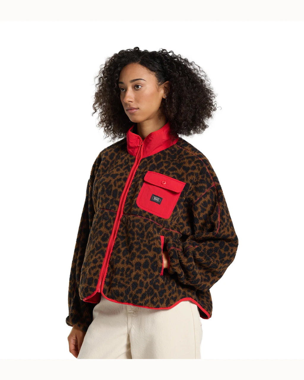 Vans Printed High Pile Jacket Vintage Cocoa Textil VN000ZU2FST1 - 3