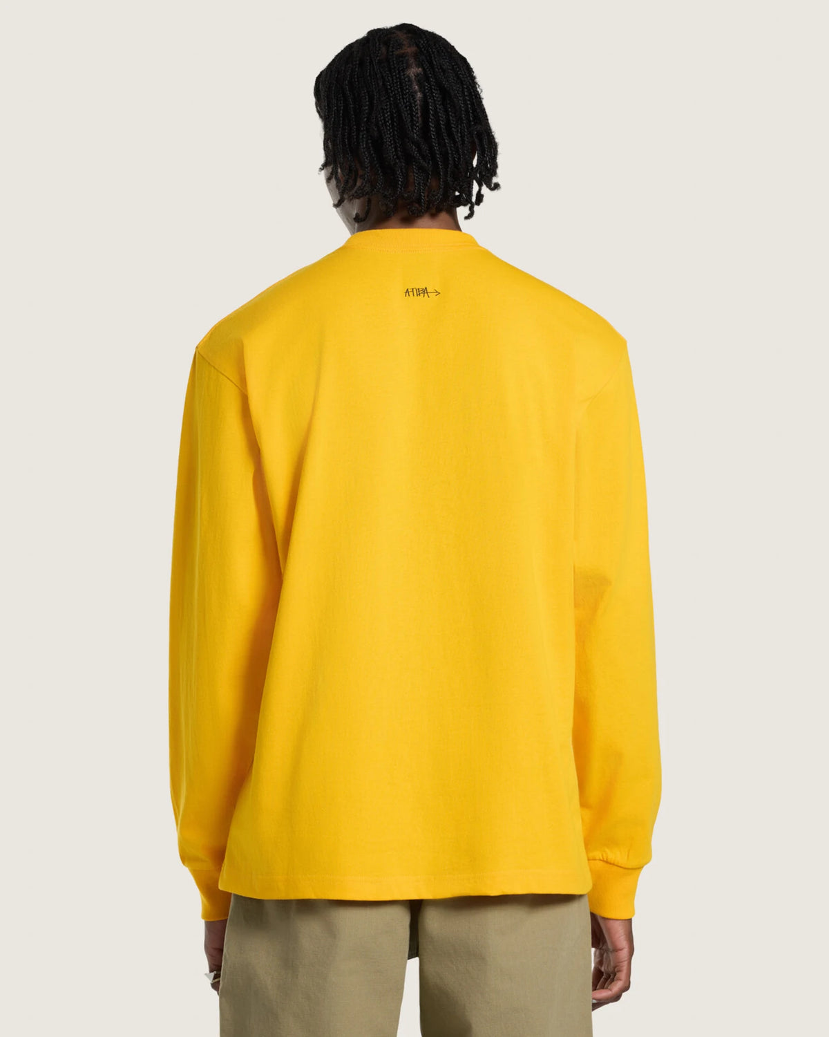 Vans Vans X Atiba LS Tshirt Sunny Yellow Textil VN000ZYAEN81 - 4