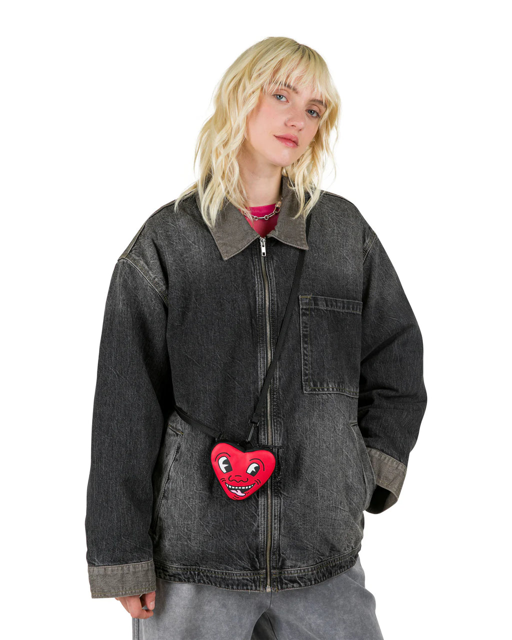 EASTPAK GROUPIE HEART Keith Haring Heart Oldaltáska EK0A5BN76Z61 - 1
