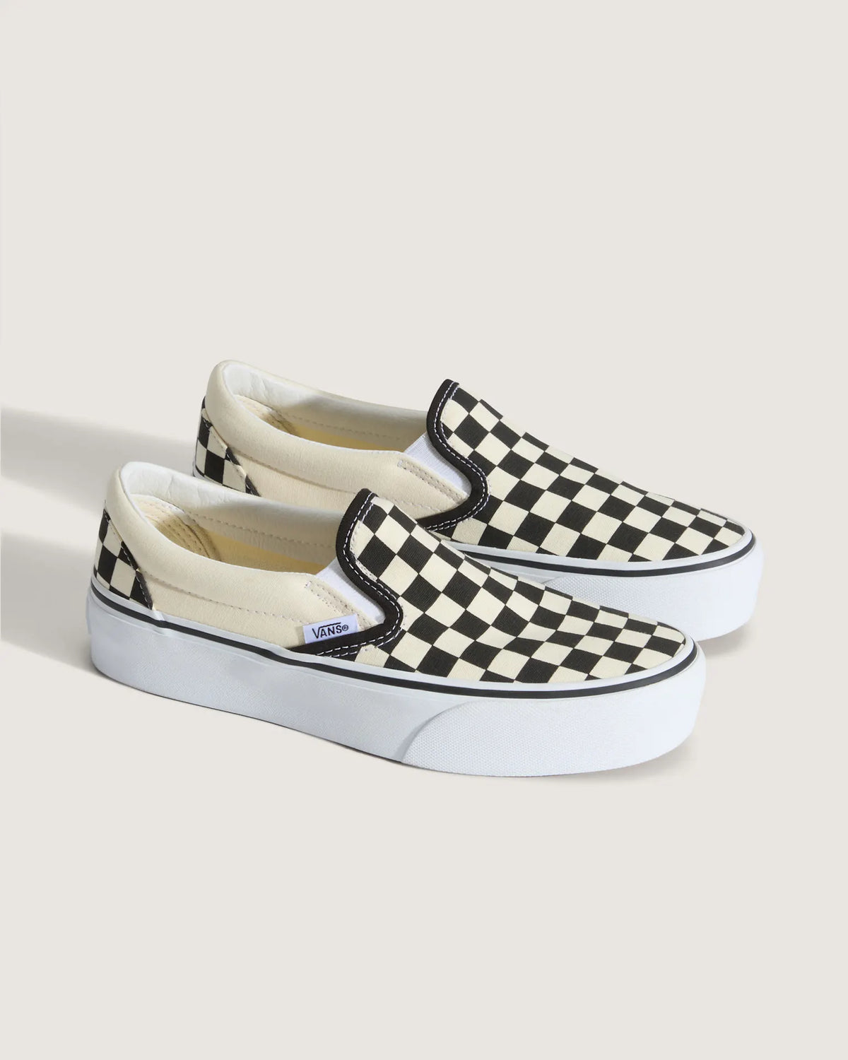 VANS UA Classic Slip-On Platform Blk&WhtChckerboard/Wht VN00018EBWW1 - 2
