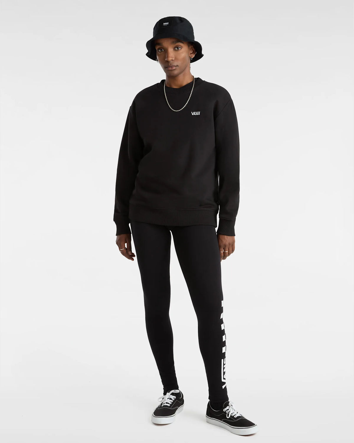 VANS FLYING V BFF CREW EMEA FLYV Black Pulóver VN00046XBLK1 - 6