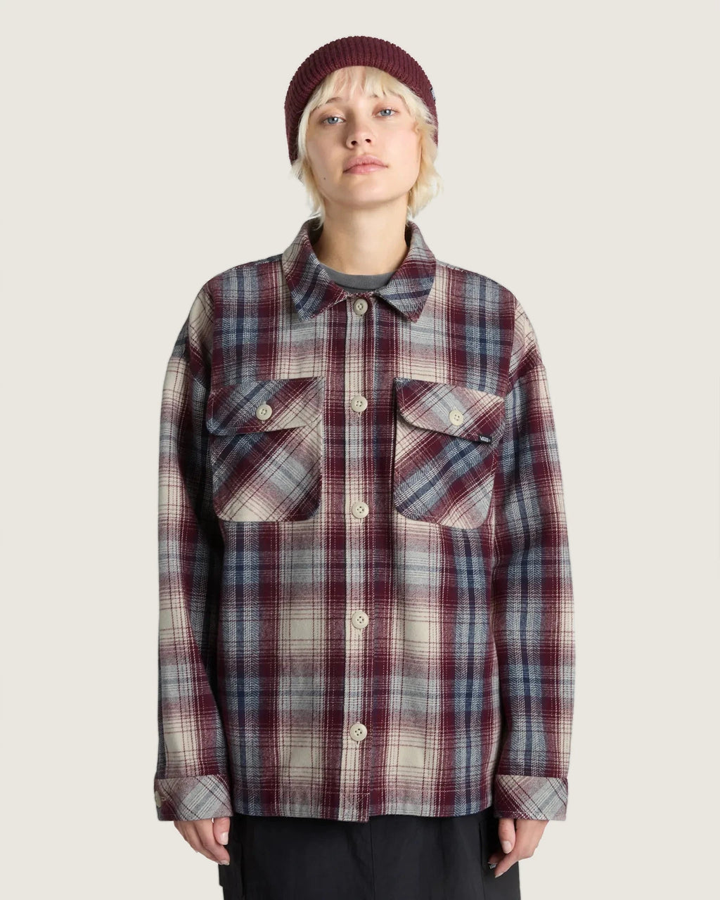Vans ELIZA OS WOVEN SHACKET Port Royale Textil VN00074M4QU1 - 3