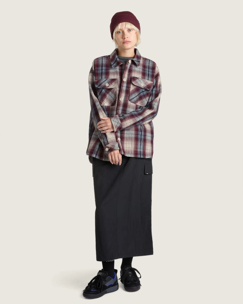 Vans ELIZA OS WOVEN SHACKET Port Royale Textil VN00074M4QU1 - 4