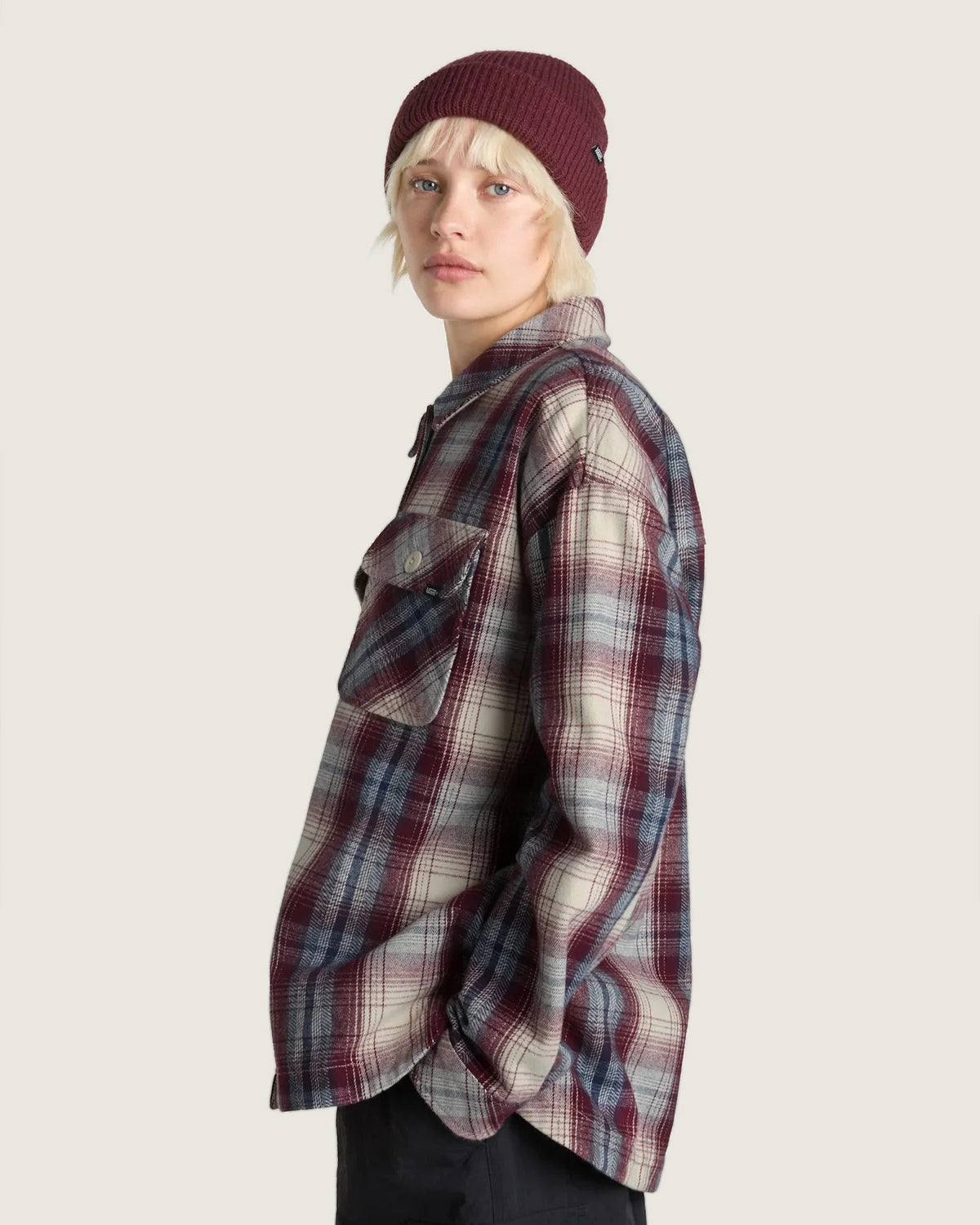 Vans ELIZA OS WOVEN SHACKET Port Royale Textil VN00074M4QU1 - 5