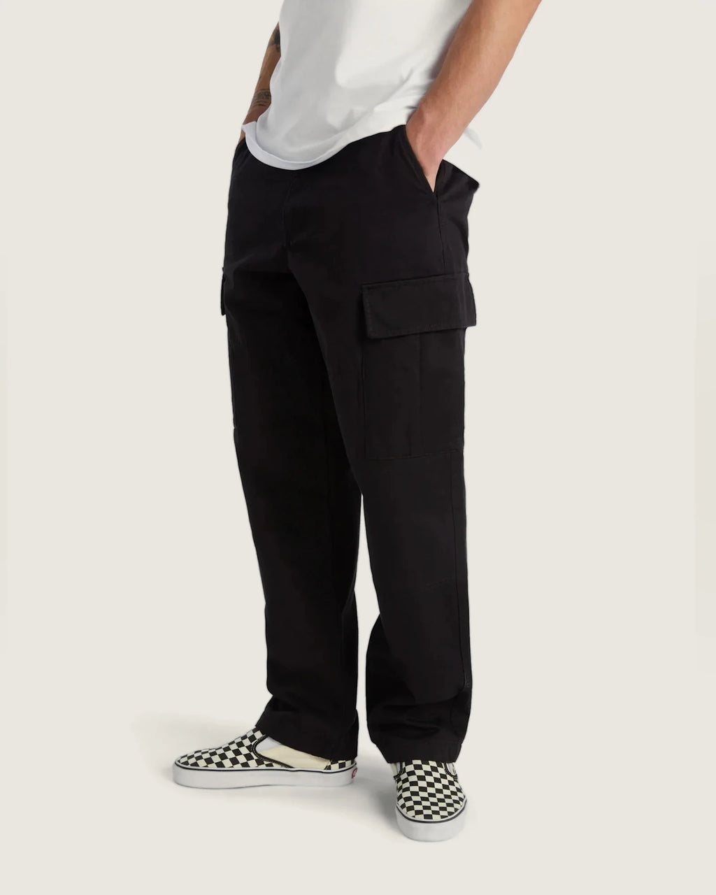 VANS SERVICE CARGO LOOSE TAPERED PANT Black kép 3