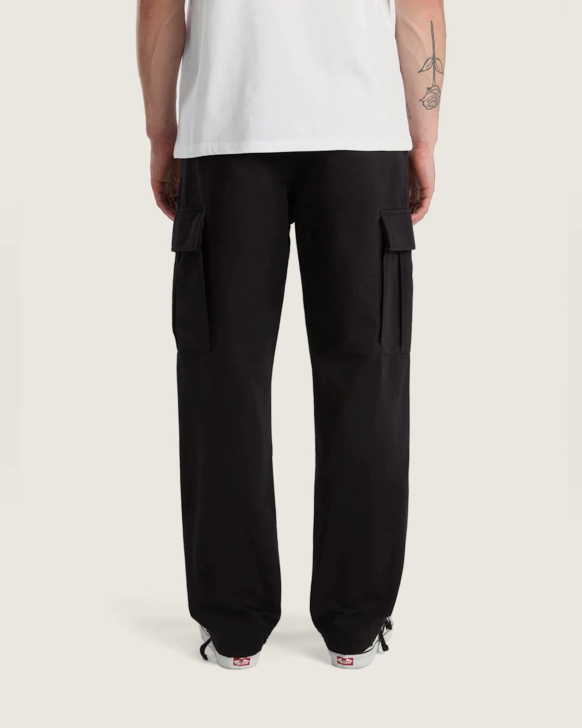 VANS SERVICE CARGO LOOSE TAPERED PANT Black kép 4