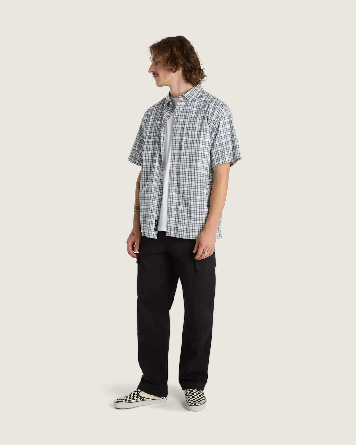 VANS SERVICE CARGO LOOSE TAPERED PANT Black kép 6
