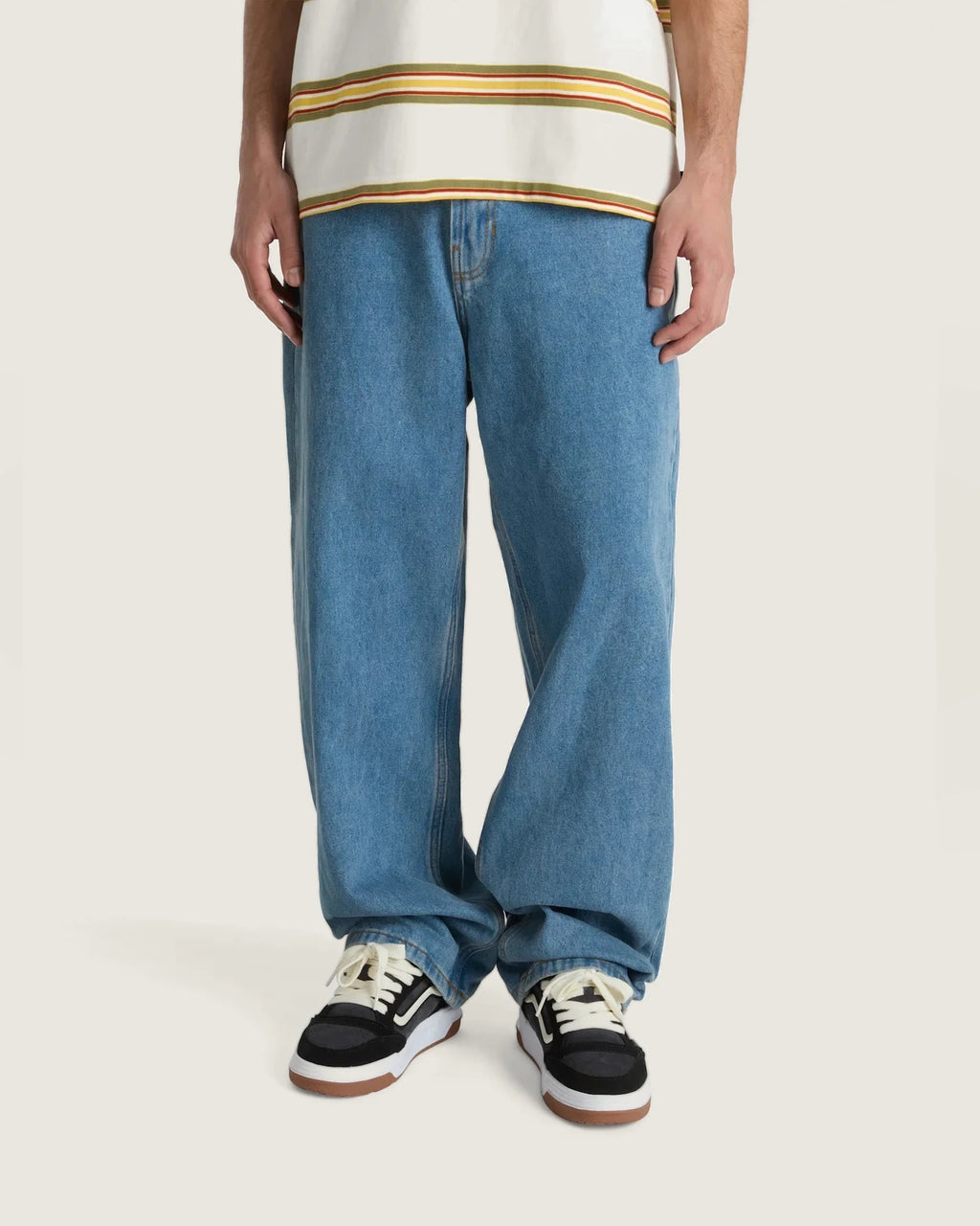 VANS CHECK-5 BAGGY DENIM PANT STONEWASH/BLUE kép 2