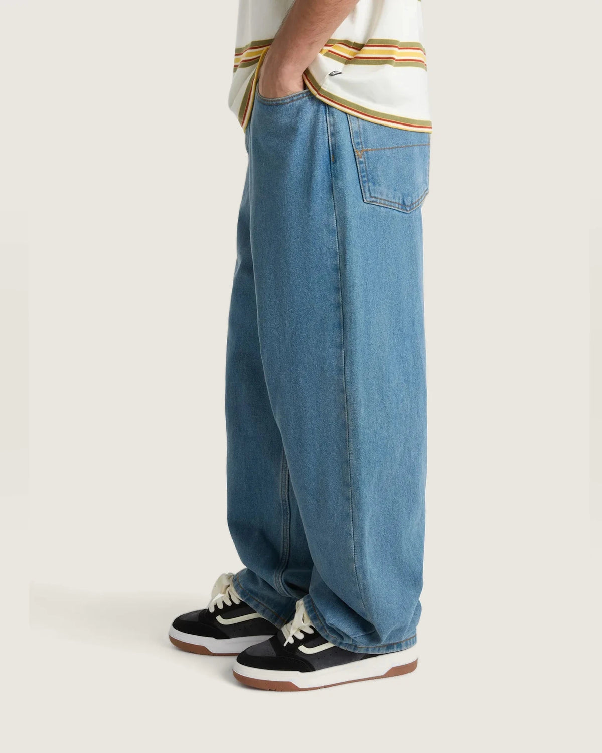 VANS CHECK-5 BAGGY DENIM PANT STONEWASH/BLUE kép 4
