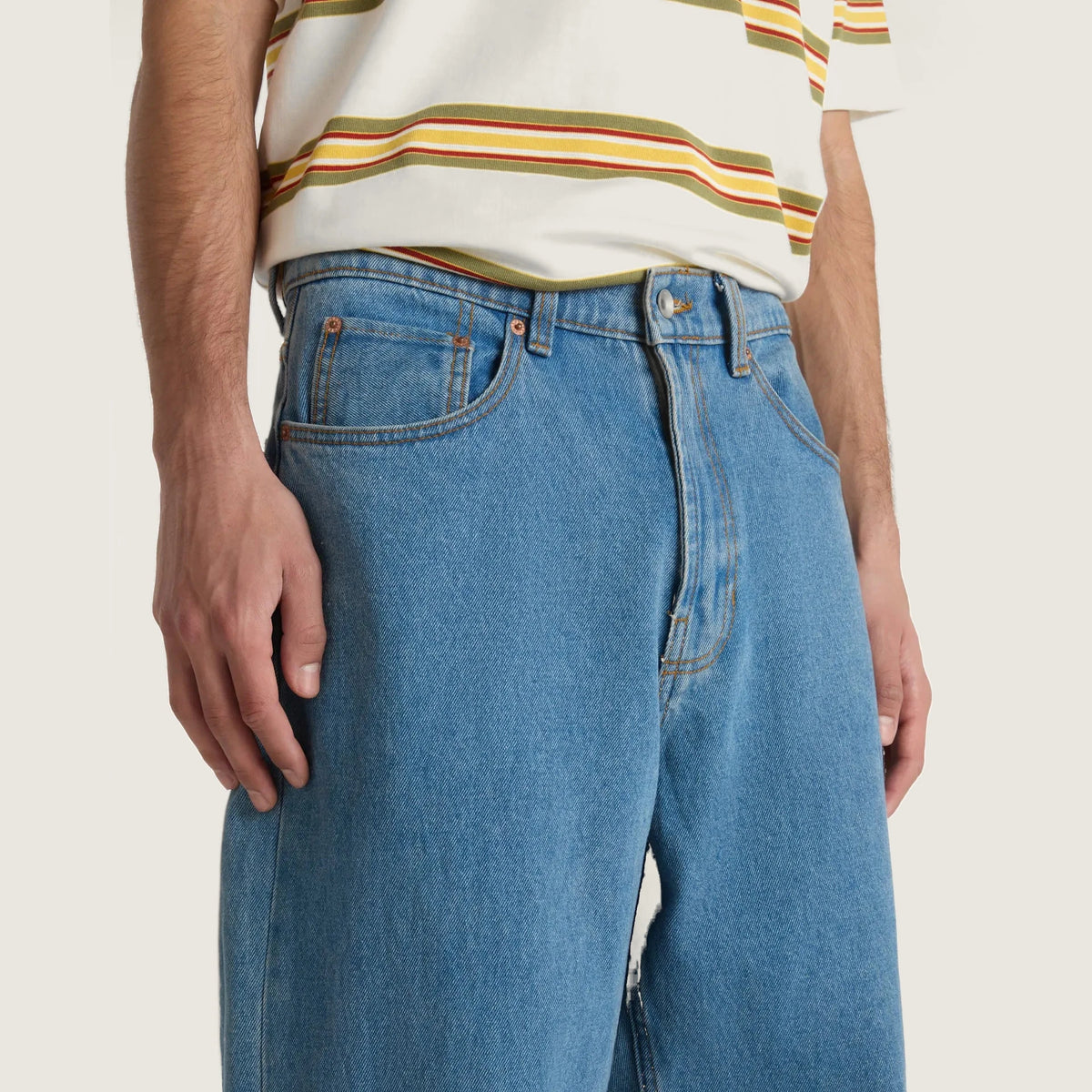 VANS CHECK-5 BAGGY DENIM PANT STONEWASH/BLUE kép 6
