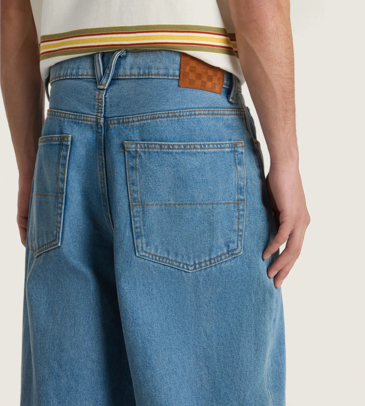 VANS CHECK-5 BAGGY DENIM PANT STONEWASH/BLUE kép 7