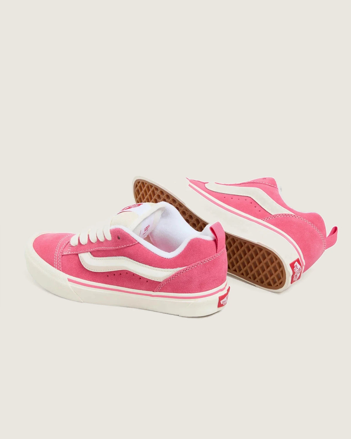 VANS Knu Skool RETRO COLOR PINK/TRUE WHITE Cipő kép 3