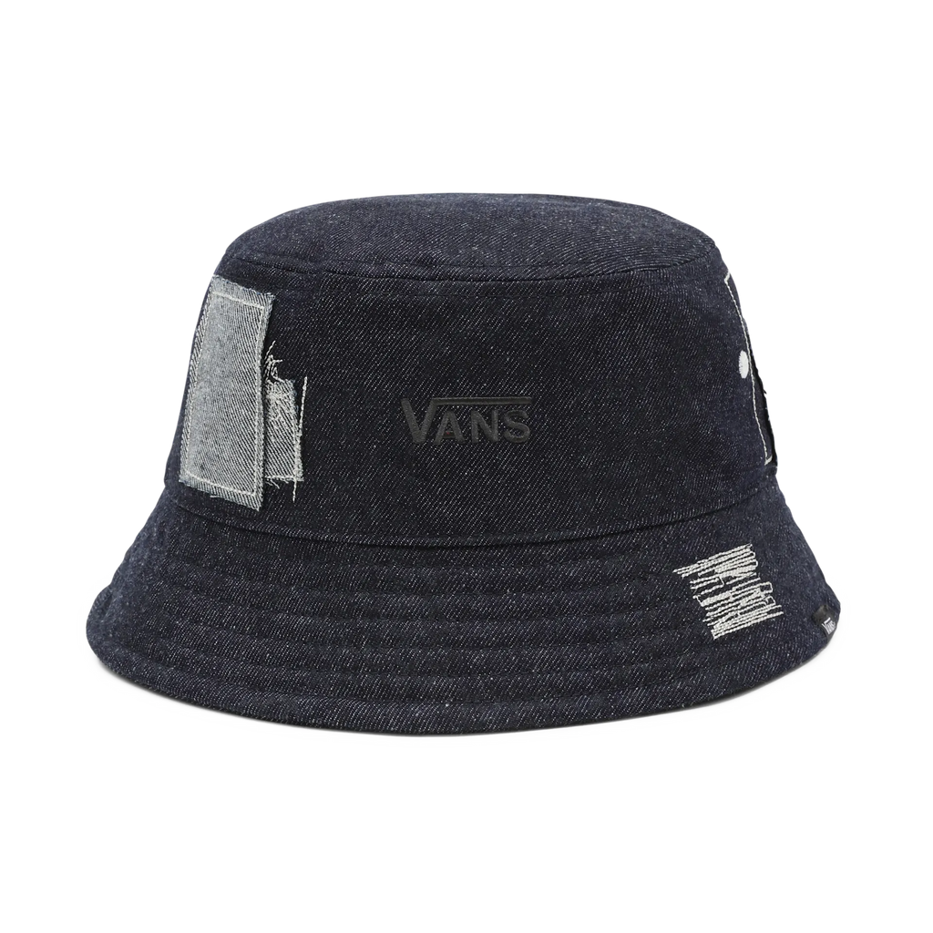VANS MENDED CHECK DENIM BUCKET HAT Stone Wash kép 1