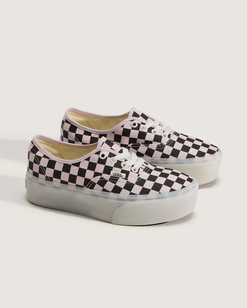 Vans Authentic Stackform CHECKERBOARD Pale Petal Pink Cipő VN000CN0H881 - 2
