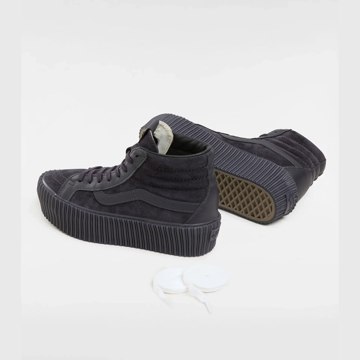 VANS Sk8-Hi Reissue 38 Platform LX SUEDE/LEATHER ONYX Cipő kép 3