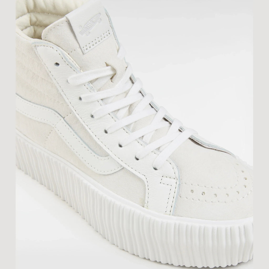 VANS Sk8-Hi Reissue 38 Platform LX SUEDE/LEATHER Ivory Cipő kép 4