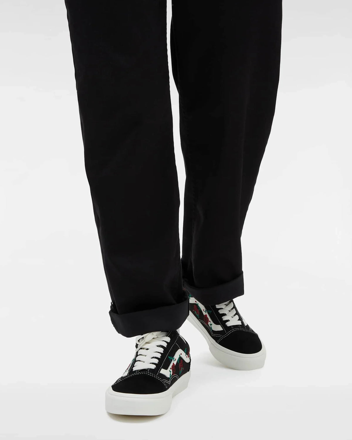 VANS Old Skool black ROSES kép 5