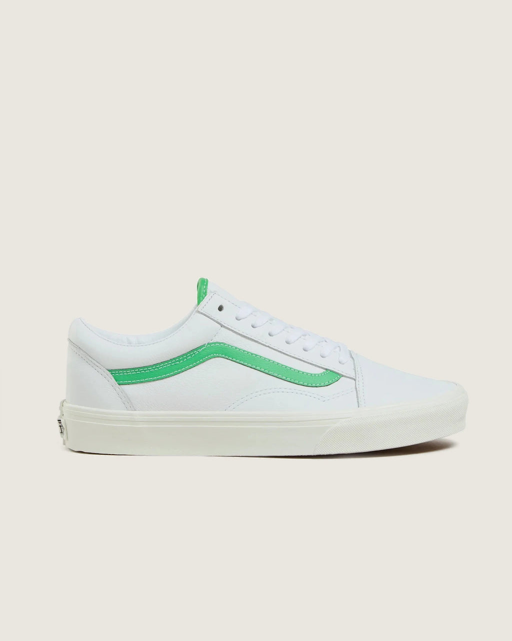 VANS Old Skool LEATHER White/Green Cipő VN000CR5WGR1 - 1