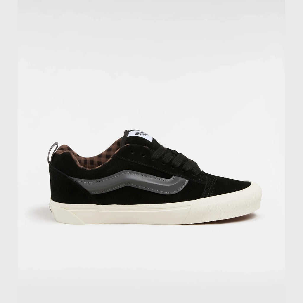VANS Knu Skool PIG SUEDE PLAID GRAY/BLACK Cipő kép 1