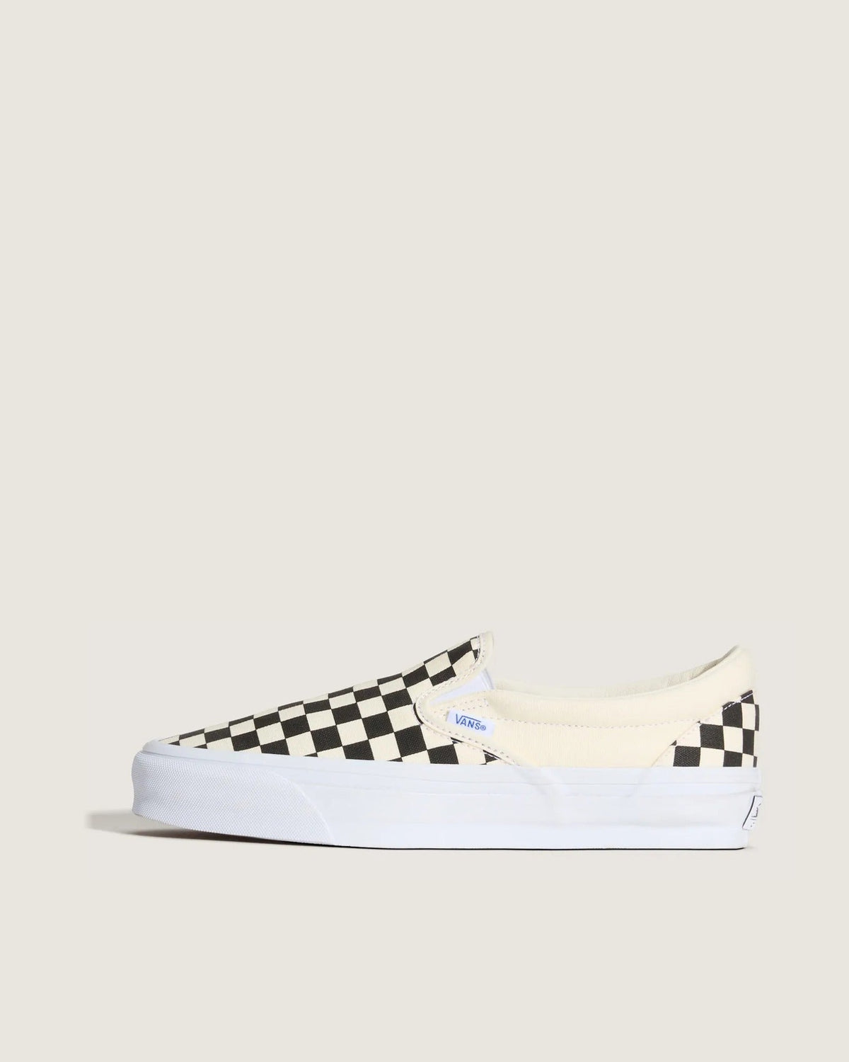 VANS LX Slip-On Reissue 98 LX CHECKERBOARD Black/Off White Cipő VN000CSE2BO1 - 1