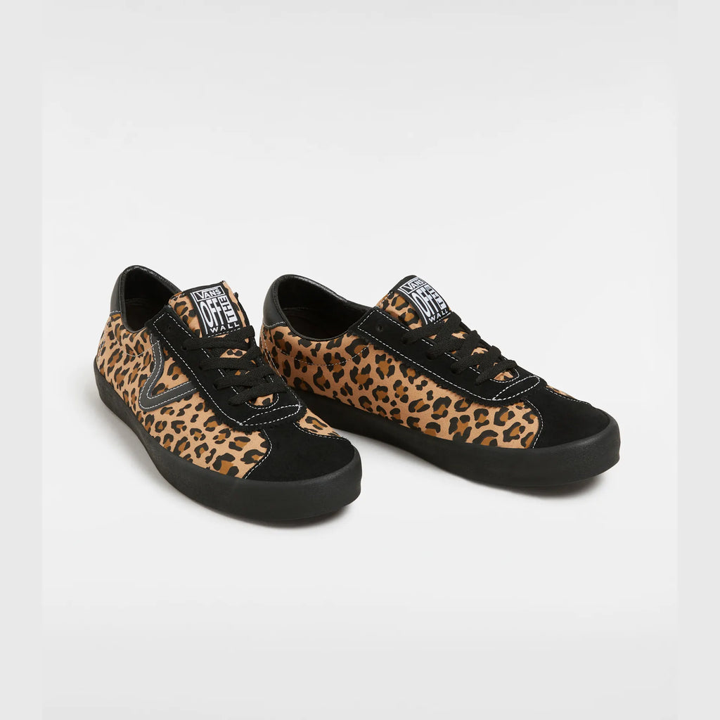 VANS Sport Low LEOPARD BLACK Cipő kép 2