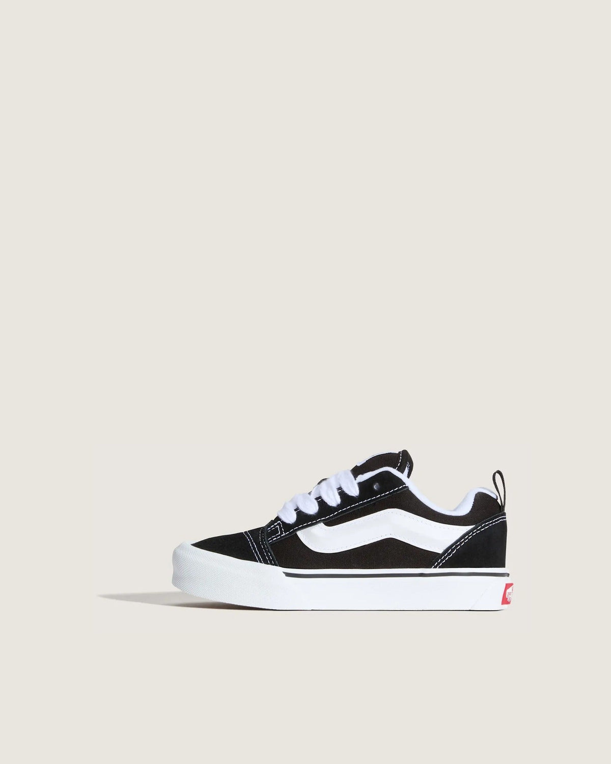VANS Knu Skool BLACK/TRUE WHITE Cipő - 1