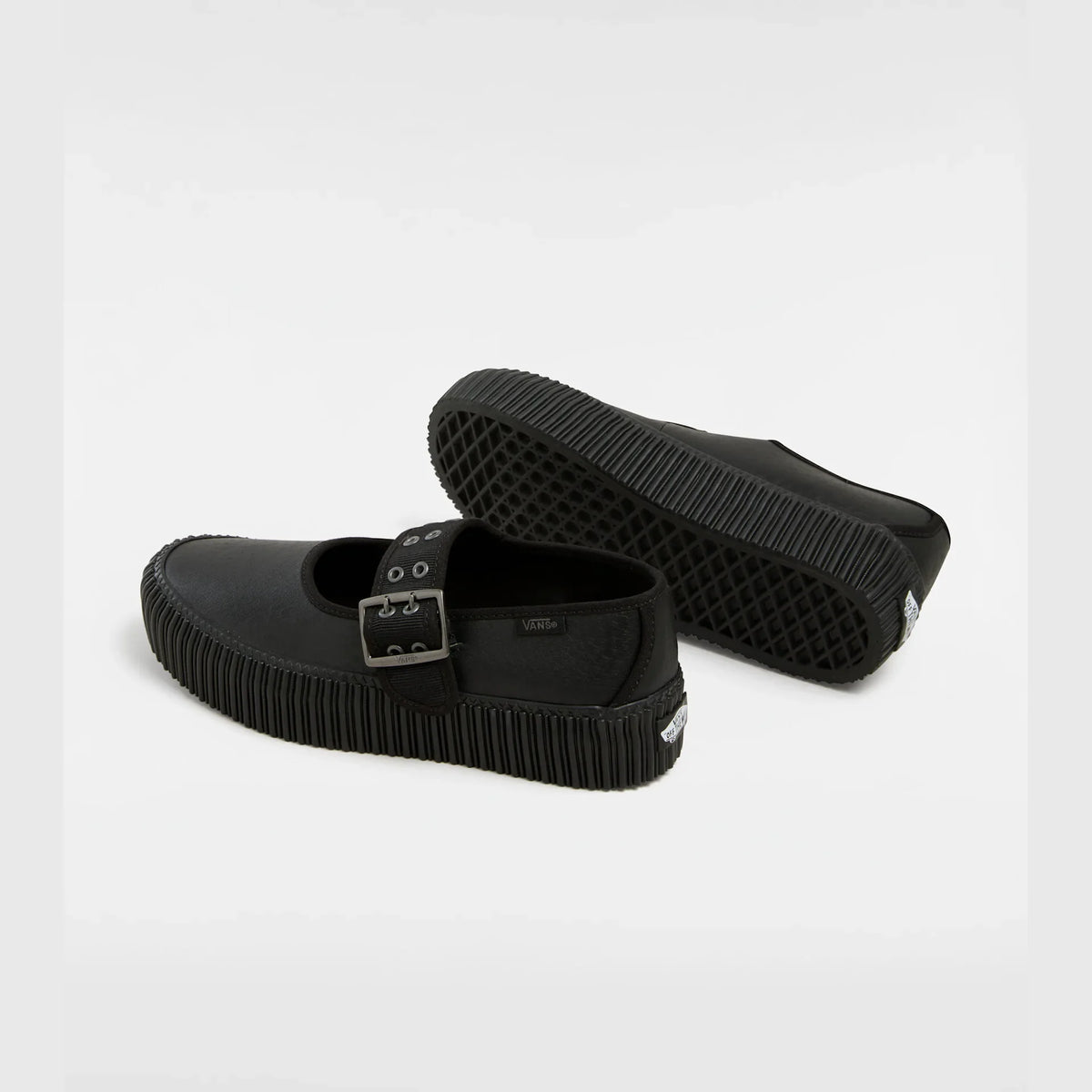 VANS Mary Jane Creeper Grunge Core BLACK LEATHER kép 3