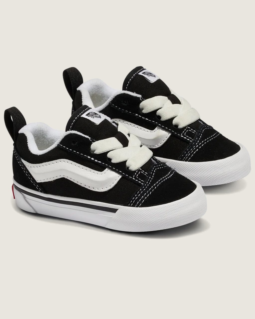 VANS Knu Skool Elastic Lace B Black/True Whit Cipő VN000D0K6BT1 - 6