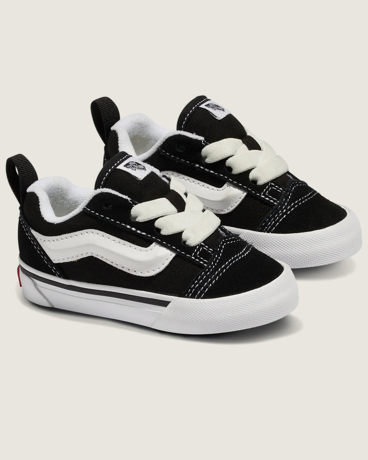 VANS Knu Skool Elastic Lace B Black/True Whit Cipő VN000D0K6BT1 - 6