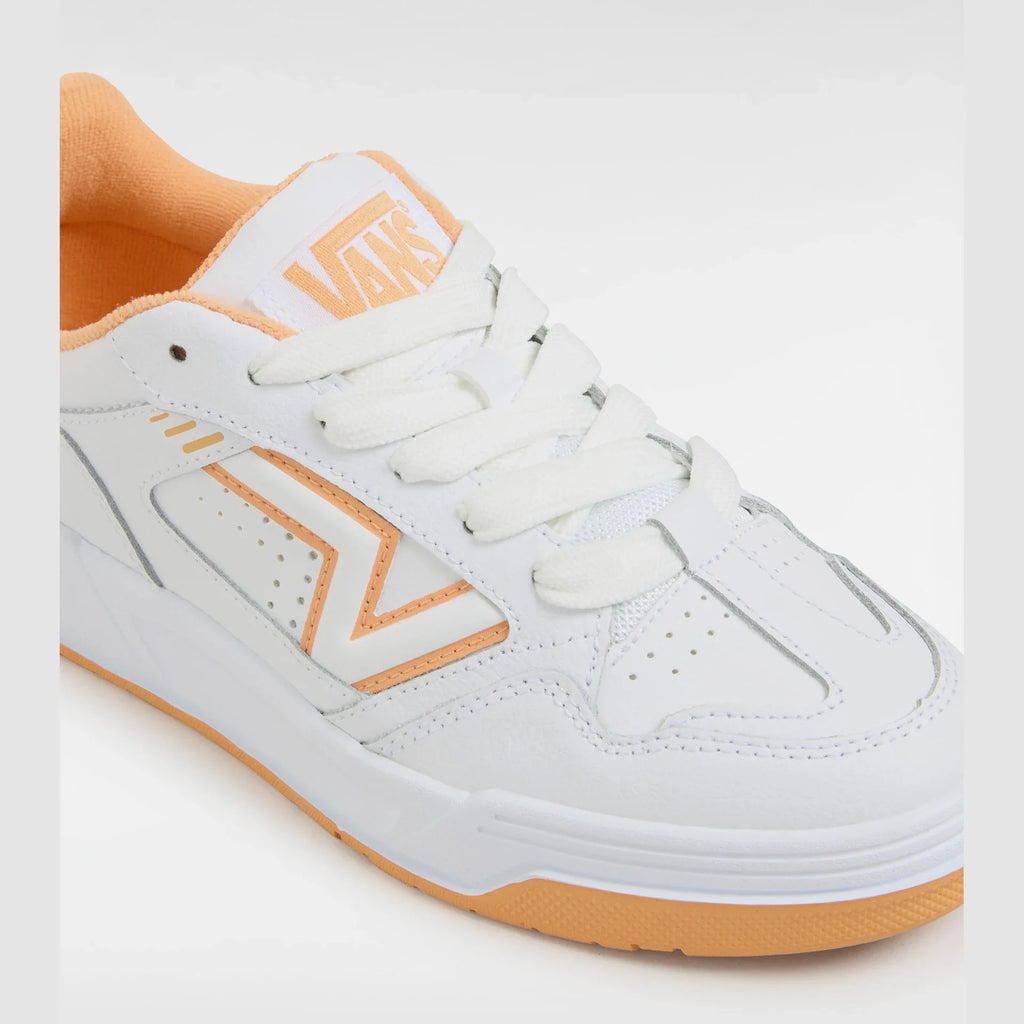 VANS Upland LEATHER White/Orange Cipő kép 4