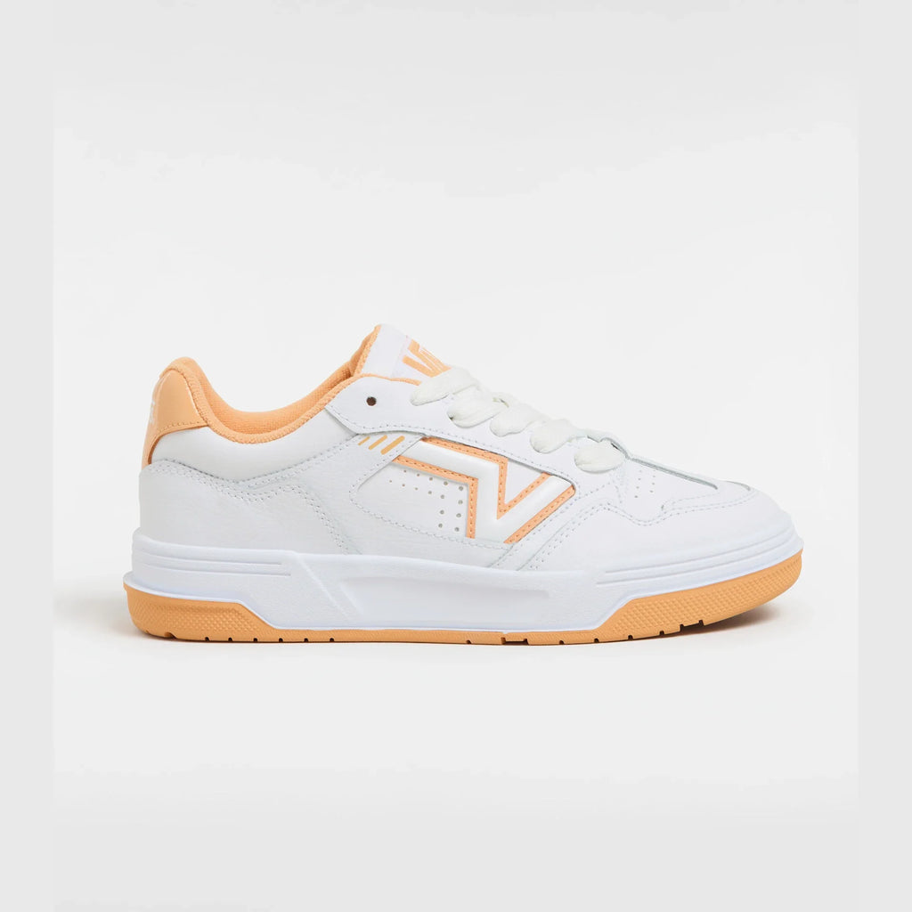 VANS Upland LEATHER White/Orange Cipő kép 1