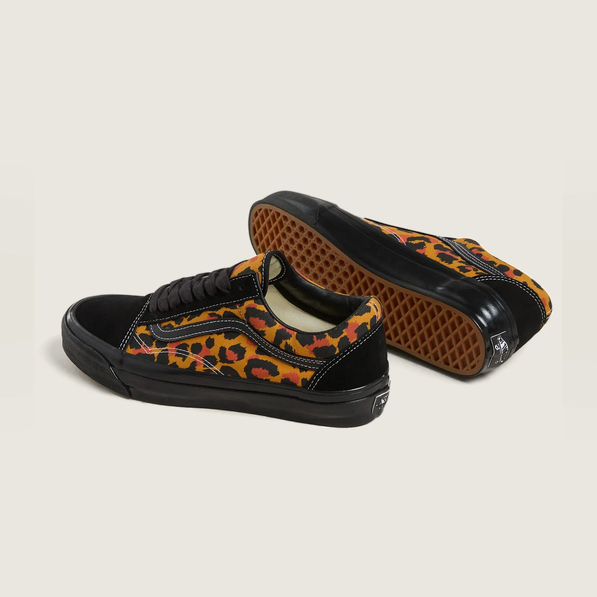 VANS LX Old Skool LEOPARD BLACK/BLACK Cipő kép 4