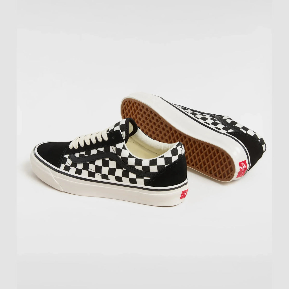 VANS LX Old Skool CHECKERBOARD BLACK/WHITE Cipő kép 3