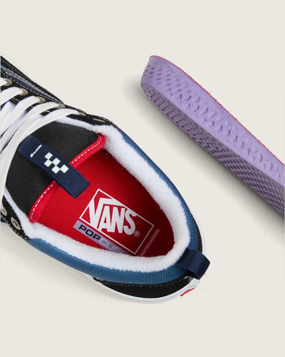 VANS Skate Old Skool 36 + BLACK/STV NAVY Cipő kép 6