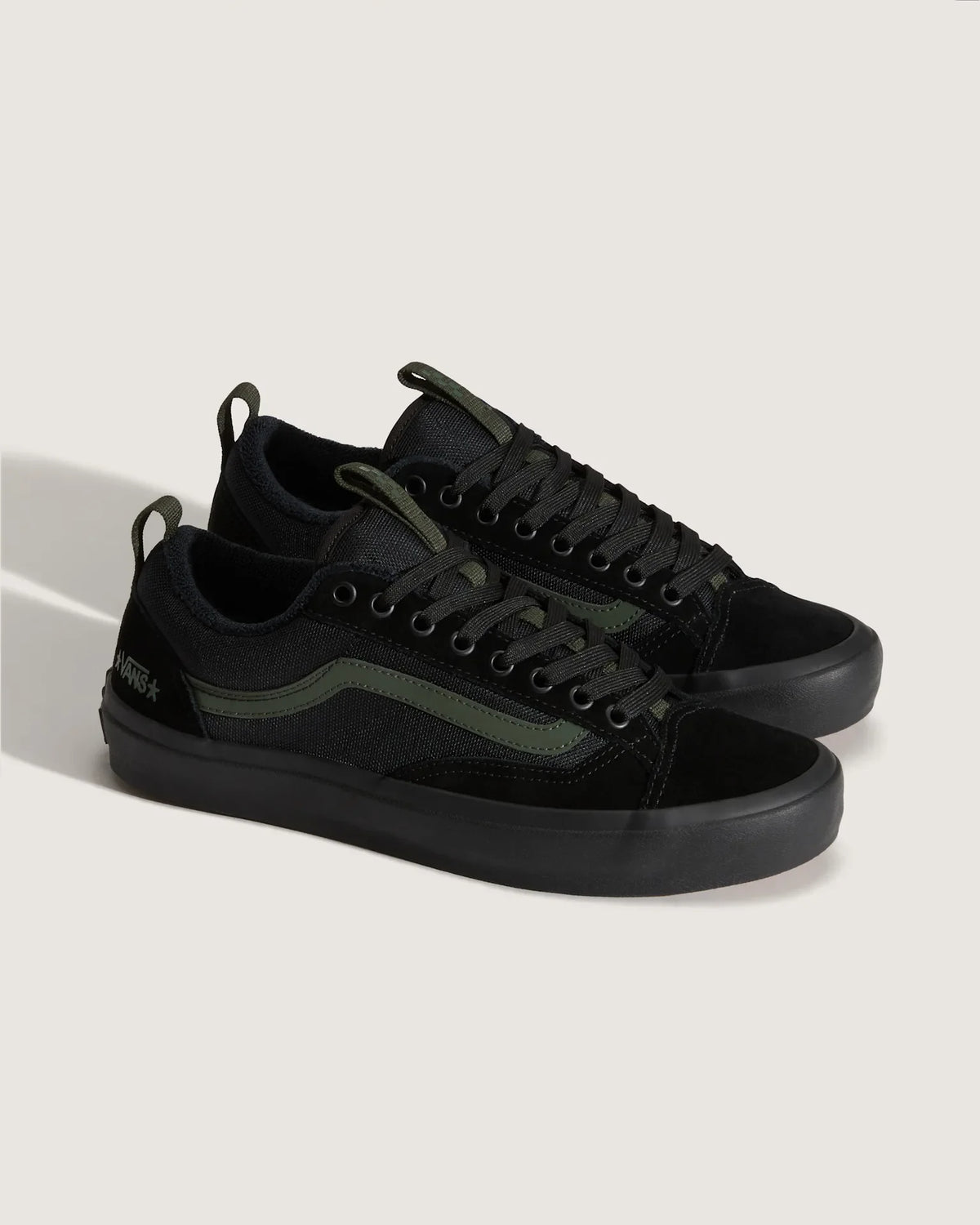 VANS Skate Old Skool 36 + Atiba BLACK/DARK GREEN Cipő kép 2