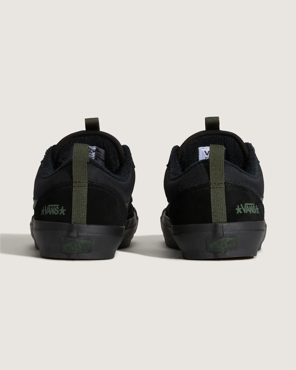 VANS Skate Old Skool 36 + Atiba BLACK/DARK GREEN Cipő kép 4