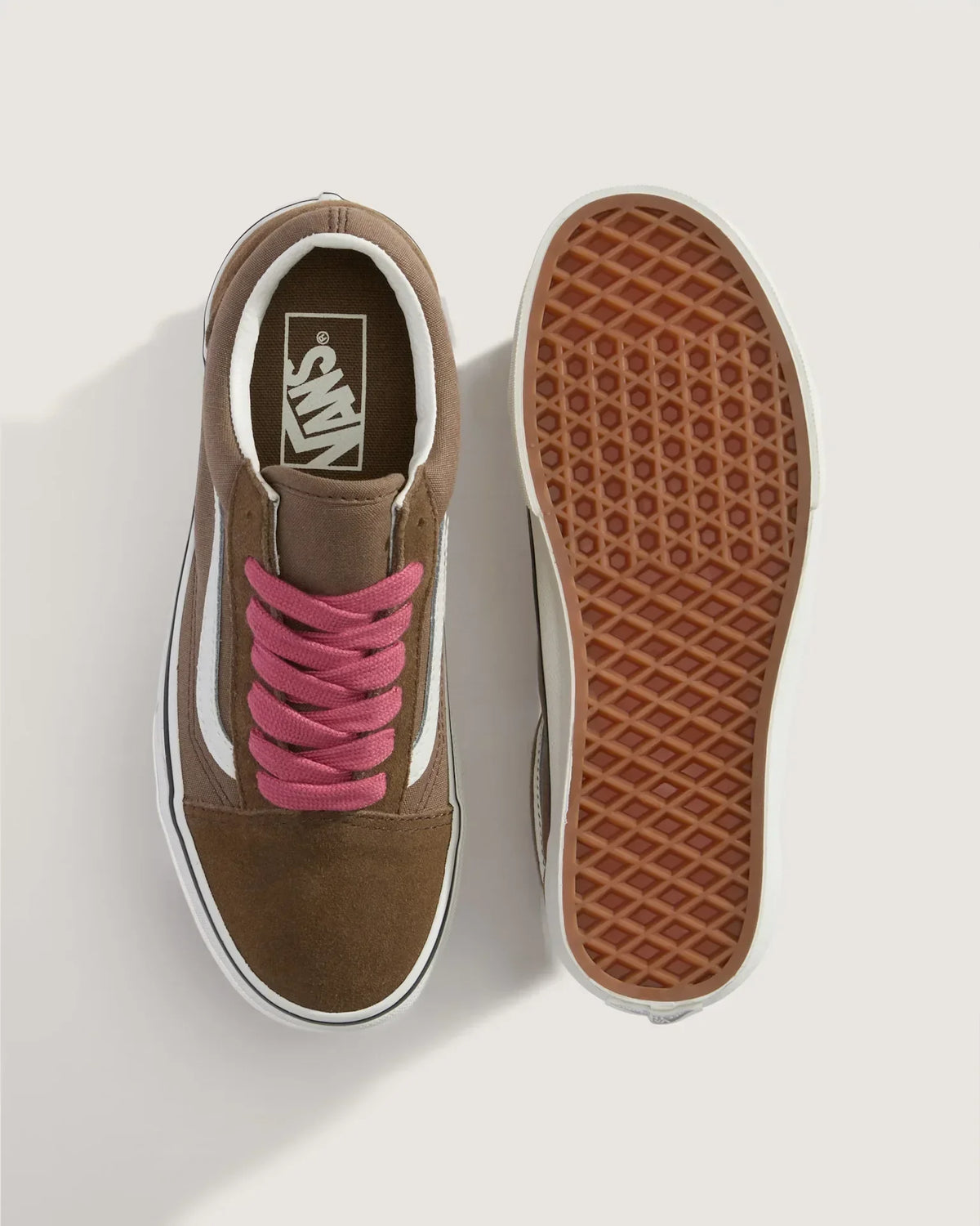 VANS Old Skool POP BROWN/PINK Cipő kép 3